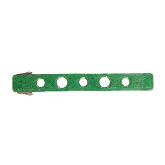 CARAVAN Caravan Metal Automatic Tight Barrette Open French Hand, Green Enamel
