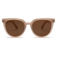 thumbnail image 1 of Gafas de sol SOJOS SJ2175 redondas polarizadas para mujeres, color marrón, 1 of 5