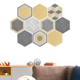thumbnail image 3 of 1 Pc Background Sticker Hard Durable Waterproof Background Decal Hexagon Sticker for Bedroom Office, 3 of 6