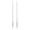 Silver, variant on Acrylic Luminously Drumstick Bright LED Light Up Drum Sticks 13 Colors Changing Drumstick for Stage Performances