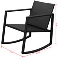 thumbnail image 4 of vidaXL 3 Piece Bistro Set Poly Rattan Black, 4 of 5