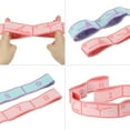 thumbnail image 3 of 33.5 Inch Exercise Bands Yoga Stretching Strap Latin Elastic Dance Pink, 3 of 7