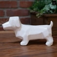 thumbnail image 3 of Jengo Gloss White Dachshund Figurine, 3 of 4