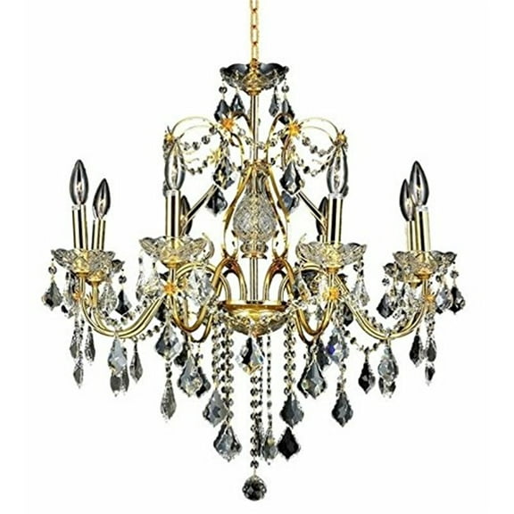 Elegant Lighting St. Francis 26" 8 Light Royal Crystal Chandelier