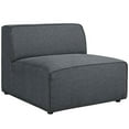 thumbnail image 4 of Modway Mingle 5 Piece Upholstered Fabric Sectional Sofa Set in Gray, 4 of 6