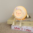 thumbnail image 5 of Linda lámpara de donut - Luz nocturna de postre de donut, luz nocturna de silicona para niños, recargable ajustable, interruptor de contacto (blanco), 5 of 5