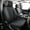 Black with Blue, variant on JOJOBAY Chevy Silverado Seat Covers,GMC Sierra Seat Covers,Custom Fit 2007-2026 1500 2500HD 3500HD Crew Double Extended Regular Cab,LT LZT RST Trail Boss(Front Pair,Black)
