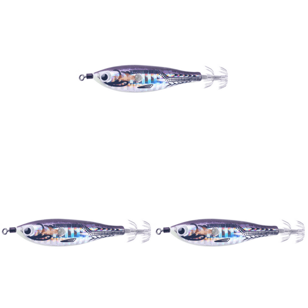 Señuelo Pesca Luminoso Anzuelos Calamar Anzuelo Artificial Cebos Jigging () Púrpura