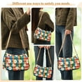 thumbnail image 4 of FORMRS Womens Shoulder Bag with Chain Strap Clutch Purse Cute Tote Handbag, Green Checkered Daisy, 4 of 7