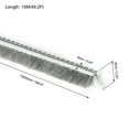 thumbnail image 3 of Uxcell Brush Weather Stripping 15M/49.2Ft Card Slot Seal Strip 6x6mm/0.24"x0.24"/WxH, 3 of 5