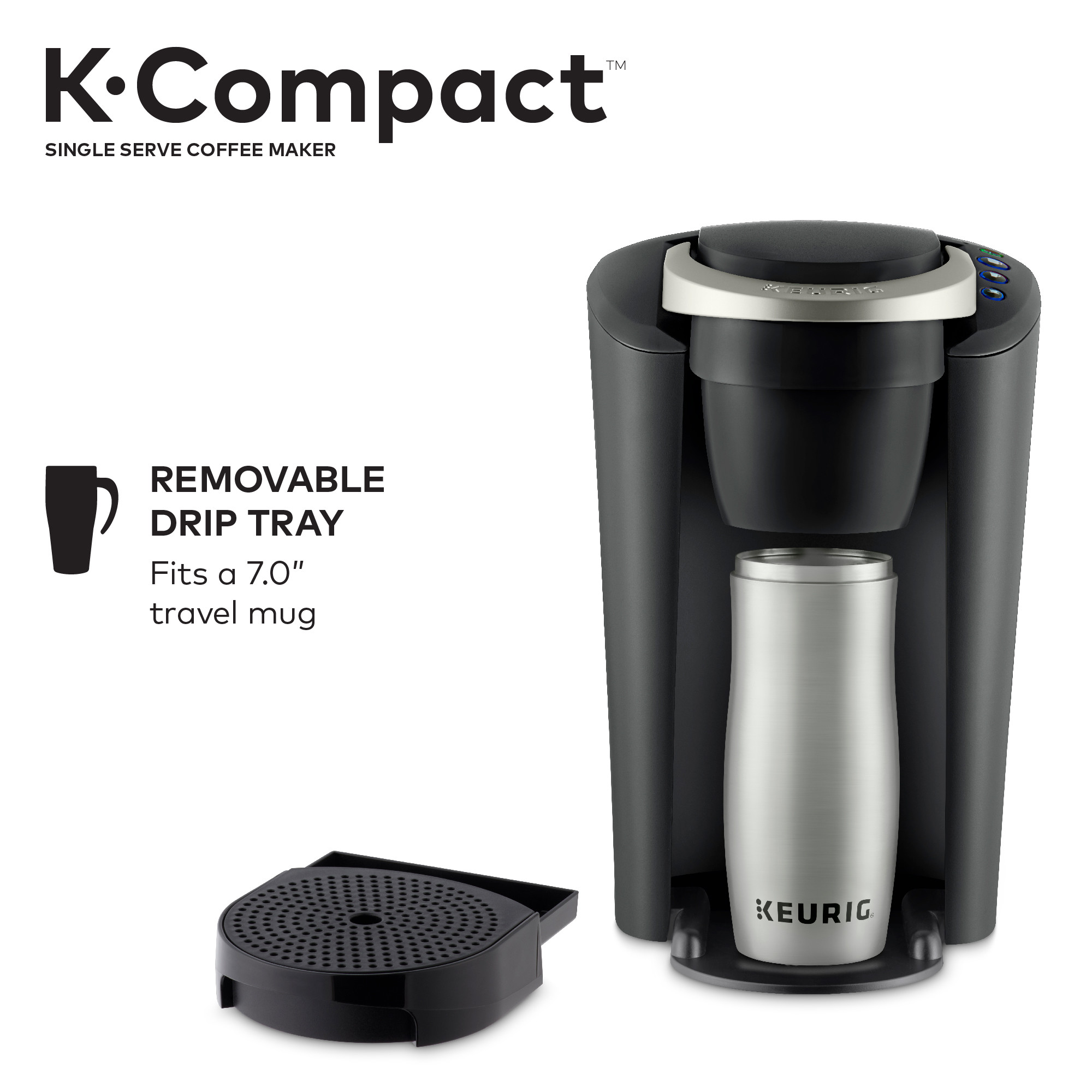 Keurig K-Compact Single-Serve K-Cup Pod Coffee Maker, Black - image 4 of 11