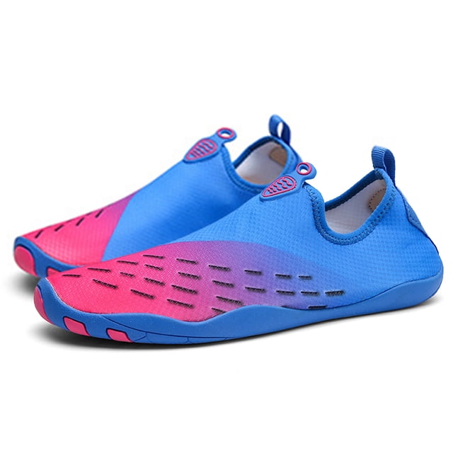 Zapatos Playa Antideslizantes Secado Rápido Calcetines Natación Zapatos para Hombres Y Mujeres Fitness Senderismo Pesca Y Snorkel Zapatos para Vadear Al Aire Libre (Azul 46)
