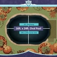 thumbnail image 7 of Buffalo Blizzard Economy Blue/Black Oval Swimming Pool Winter Cover, 16' x 24', 7 of 7