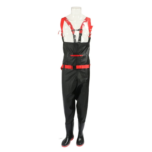 Fishing Chest Wader PVC Lightweight One Piece Fishing Pants With Anti Slip  Boots For Men Women 
