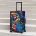 thumbnail image 5 of Travel Luggage Cover Protector - Vibrant Rainbow Parrot Fantasy Anti-Scratch Suitcase Covers Fits 18-32 Inch Luggage, 5 of 5
