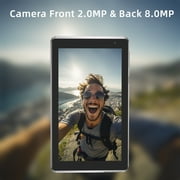 7 inch Tablet Android 15 Tablets, 8GB RAM 32GB ROM 1TB Expandable, Quad-Core Processor Tablet PC, WiFi6, 3000mAh Battery, Bluetooth, 1024 x 600 IPS Touch Screen, 5MP Dual Camera, GMS Certified, Black