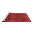 thumbnail image 2 of Ahgly Company Machine Washable Indoor Round Oriental Red Modern Area Rugs, 7' Round, 2 of 4