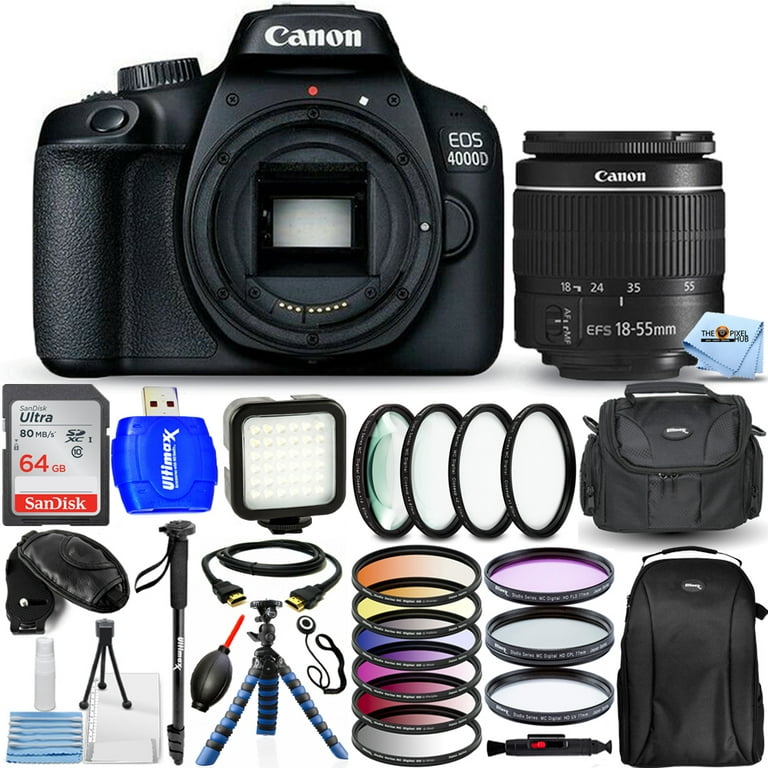 Canon EOS 4000D DSLR Camera Kit with 18-55 III STM Lens