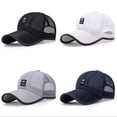 thumbnail image 2 of Gorra de béisbol de malla para hombre, Gorras transpirables de verano, sombrero para papá, sombreros de pesca al aire libre, Gorras de hueso, gorra de camionero Snapback 2024, 2 of 5