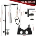 thumbnail image 5 of Dog Grooming Table Arm with Hammock - Adjustable Height, Pet Grooming Hammock, No Sit Haunch Holders, Loop Noose Heavy-Duty Clamp (Black), 5 of 8