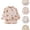 Brown, variant on VOUZZA Baby Bibs Baby Boys Girls Long Sleeve Cartoon Prints Soft Bibs Baby Care Toddler Waterproof Feeding Apron Smock Gowns