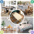 thumbnail image 4 of Thanksgiving Day Table Cloth Waterproof Spillproof Tablecolths Table Covers Happy Thanksgiving Fall Table Cloths for Thanksgiving Background Indoor and Outdoor Birthday Rectangle,60x84inch, 4 of 5