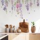 thumbnail image 5 of Wosthever Pegatina de pared de flores, calcomanía de estilo elegante, pintura autoadhesiva para el hogar, póster de fondo de sofá de PVC para telón de Decoración del hogar Wosthever HA079000-00, 5 of 6