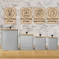 thumbnail image 3 of Kitchen Canisters for Countertop Set of  with Customizable Chalkboard Labels & Marker Pen - Big Iron Kitchen Canisters with Airtight Lids - Canister Set - Flour and Sugar Containers Farmhouse, 3 of 6