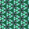 thumbnail image 1 of Ahgly Company Machine Washable Indoor Square Transitional Turquoise Green Area Rugs, 7' Square, 1 of 7