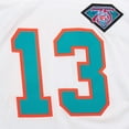 thumbnail image 4 of Men's Mitchell & Ness Dan Marino White Miami Dolphins 1994 Authentic Throwback Retired Player Jersey, 4 of 7