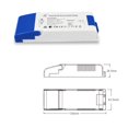 thumbnail image 3 of 12V 20W Power Supply, Triac Dimmable Constant Voltage LED Driver, 110V AC to 12V DC Transformer Compatible with Standard Wall Dimmers for Under Cabinet LED Strip Lights, 3 of 6