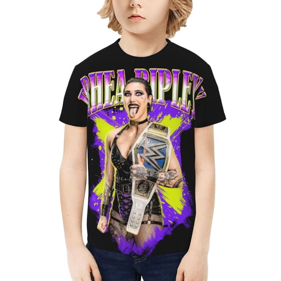 Boys Girls Teens T Shirt Graphic Print Casual Short Sleeve Funny Top Tees Shirt for Youth Kids