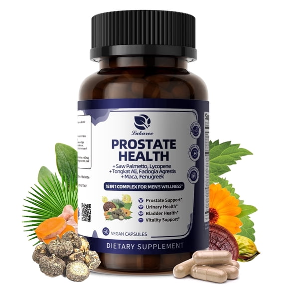 Prostate Supplement for Men,with Saw Palmetto Pumpkin Seed & Nettle, for Prostate Health,Bladder & Urinary Health, 60 Capsules