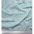 thumbnail image 1 of Soimoi Viscose Chiffon Fabric Flower Artistic Print Fabric by Yard 42 Inch Wide, 1 of 3