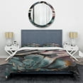 thumbnail image 3 of Designart "Succulent Serenade Green I" Floral Succulents Bedding Covert Set - Succulent Green Floral Bed Set With 1 Sham, 3 of 6