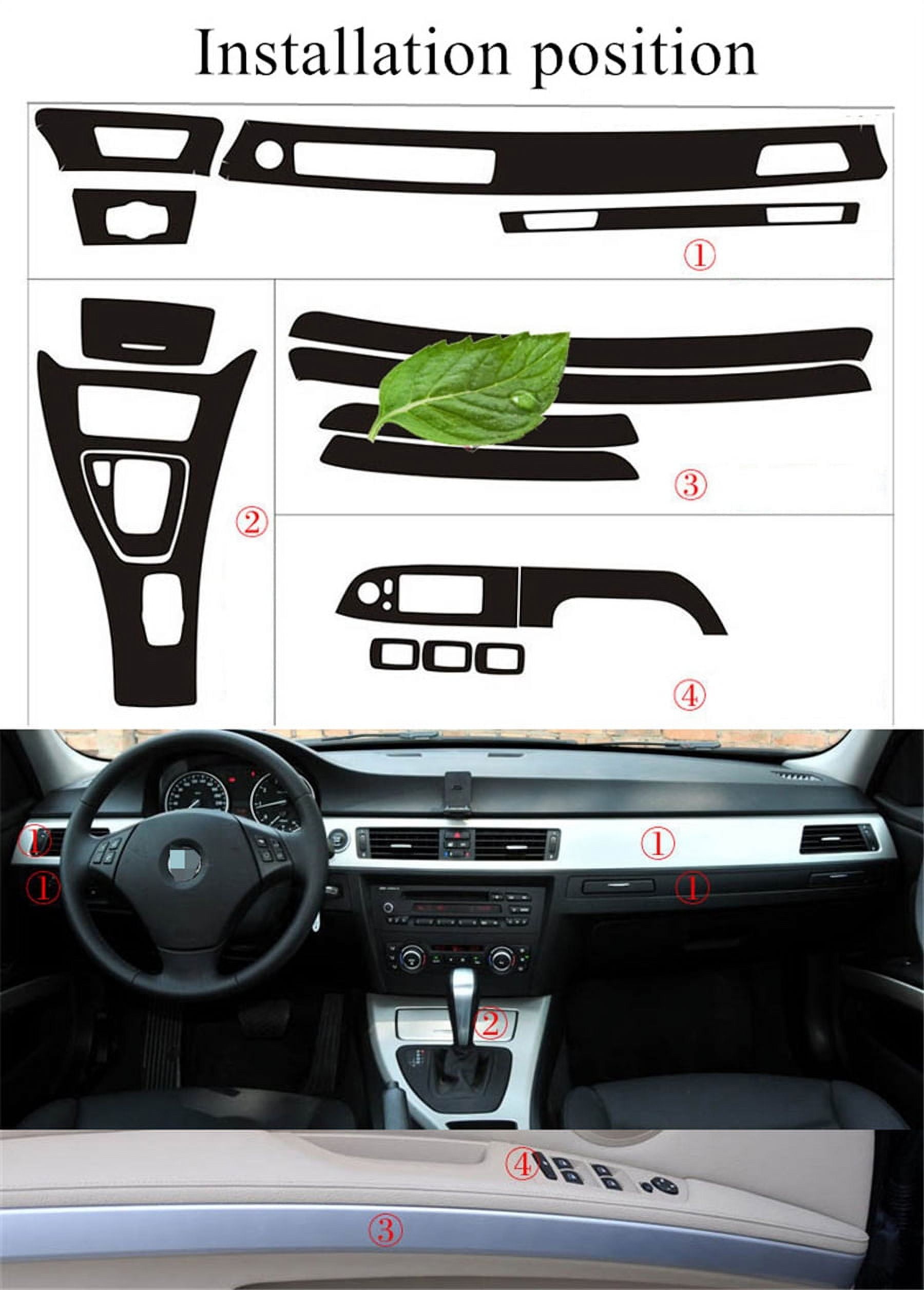 Amazon.com: YIWANG ABS Carbon Fiber Car Interior Dashboard Panel Cover Trim  Decoration Stickers for BMW 3 Series E90 2005-2012 Auto Accessories :  Automotive