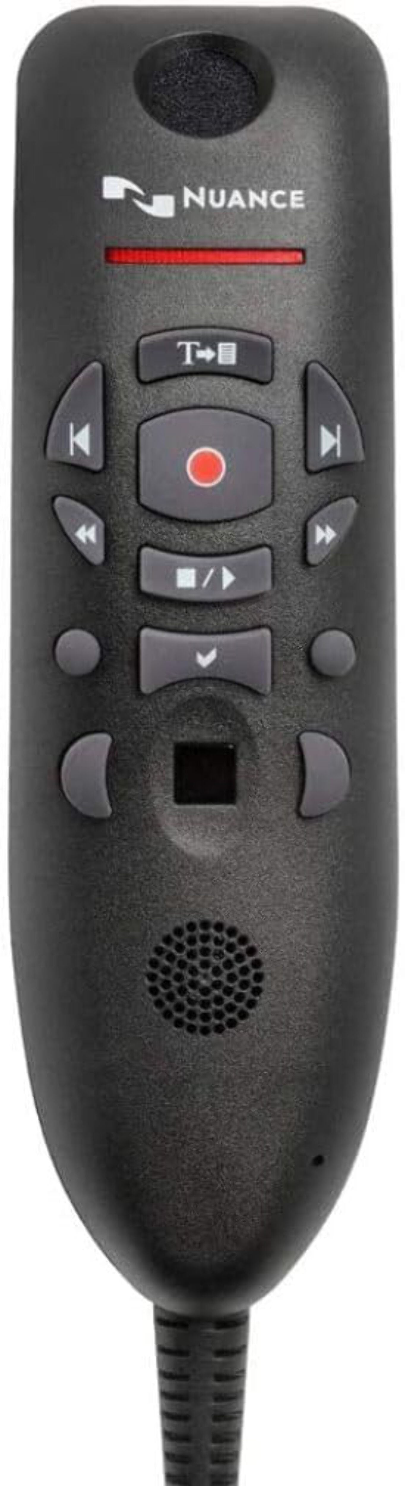 Nuance PowerMic III Microphone for Dragon, Coiled Cord, Black