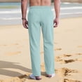 thumbnail image 5 of Horkkom Track Pants Men Summer Elastic Waist Solid Color Sweatpants Running Gym Joggers with Pockets, S-4XL, 5 of 7