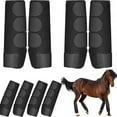 thumbnail image 2 of 2 Pcs Horse Leg Wraps Shock Absorbing Horse Sports Boots Mud-Proof Horse Leg Protectors Sport Boots for Equestrian Practice (M Back), 2 of 7