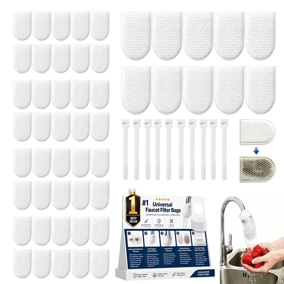 Faucet Filter Cotton Bag, Faucet Filter for Kitchen Sink, Universal Faucet Filter Bag Splash Proof