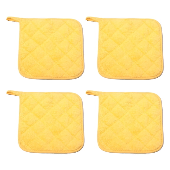 ACDANC 4 Pack Pot Holders for Kitchen Heat Resistant Pot Holders Sets Oven Hot Pads Terry Cloth Pot Holders for Cooking Baking