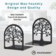 thumbnail image 5 of Bookends Pair - Book Ends to Hold Books, Tree of Life - Home, Office & Bookshelf Decorative Book Stopper - Rust-Proof Metal & Anti-Slip - Shelves Bookend Holder - Black, 5 of 5