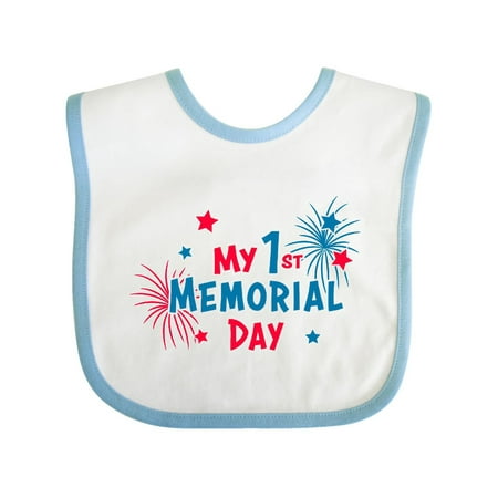 

Inktastic My 1st Memorial Day Gift Baby Boy or Baby Girl Bib