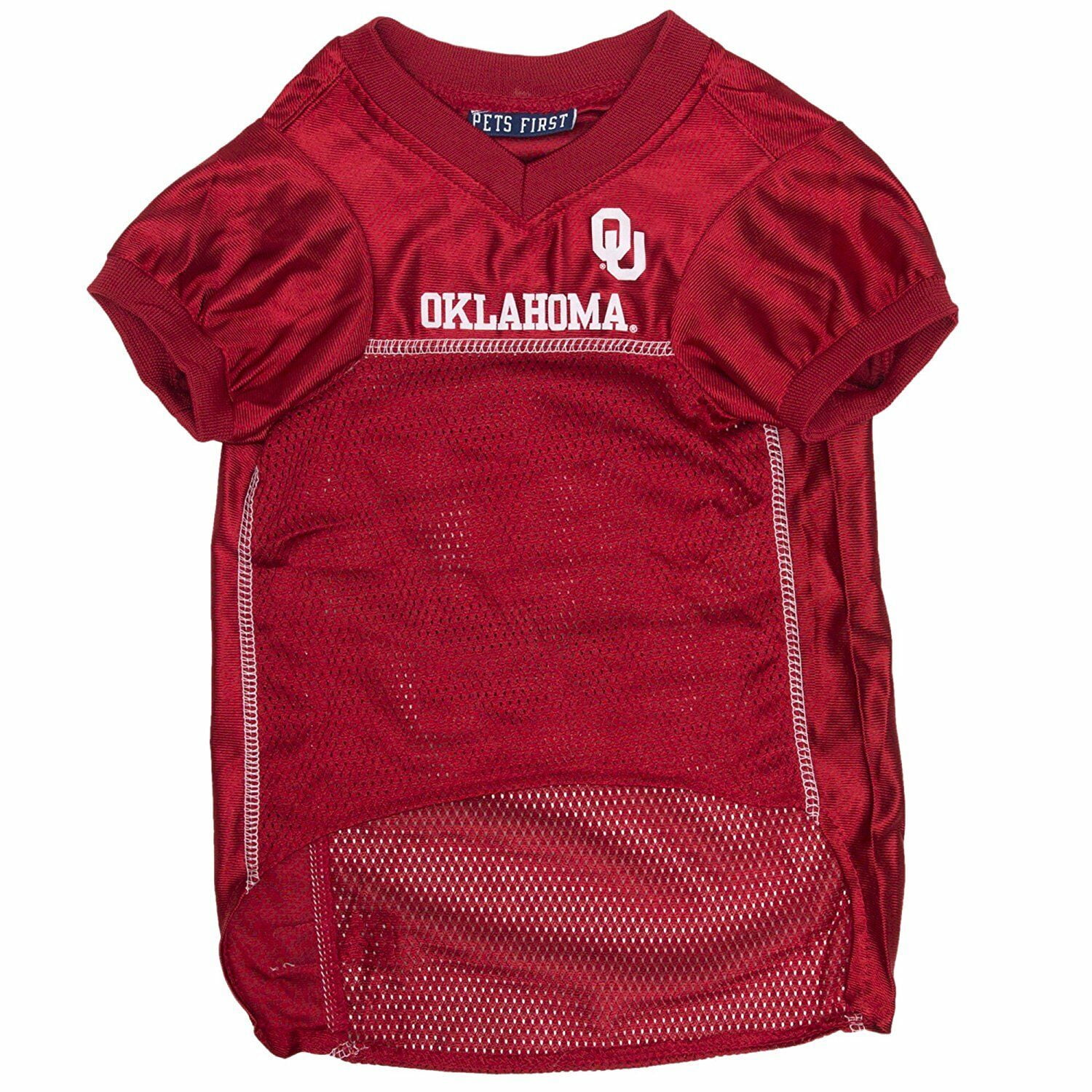 Pets First Collegiate Oklahoma Sooners Football/Basketball Mesh Jersey for Pet Dog. available in 40+ Teams - Medium