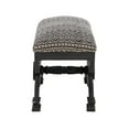 thumbnail image 6 of Vanska Ottoman Stool, Black and White Aztec Pattern, 6 of 6