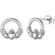 thumbnail image 1 of Plata 925 Aretes Mujer Aretes De Plata 925 Pequeños Pendientes de Nudo Celta/Mariposa/Corazón/Hojas/Cruz Joyeria Moderna Regalos Accesorios Para Mujer Cumpleaños, 1 of 4