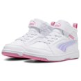 thumbnail image 3 of Tenis Puma Rebound V6 MID Deep para Niñas 16.5 A 21.5. 397347-01 blanco 17, 3 of 4