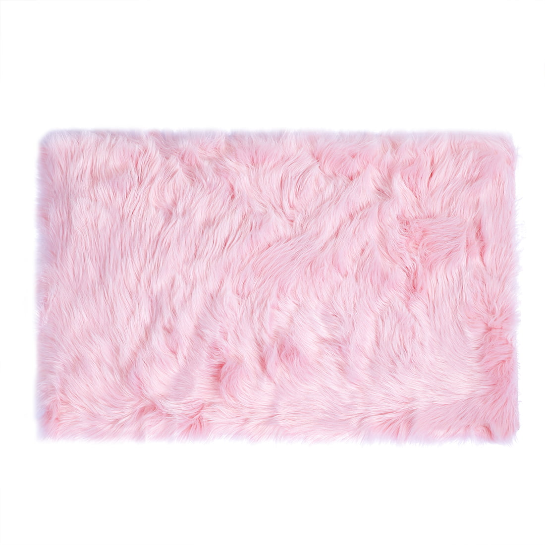 Piccocasa Faux Sheepskin Rug For, Pale Pink Fur Rug