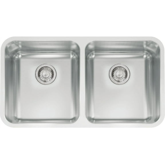 Franke Gdx12031 Grande 32-7/8" Undermount Double Basin Stainless Steel Kitchen Sink - Silk
