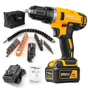 SALEM MASTER Electric Drill Driver 21V Max 3/8'' Cordless Drill for Home Improvement & DIY Projects